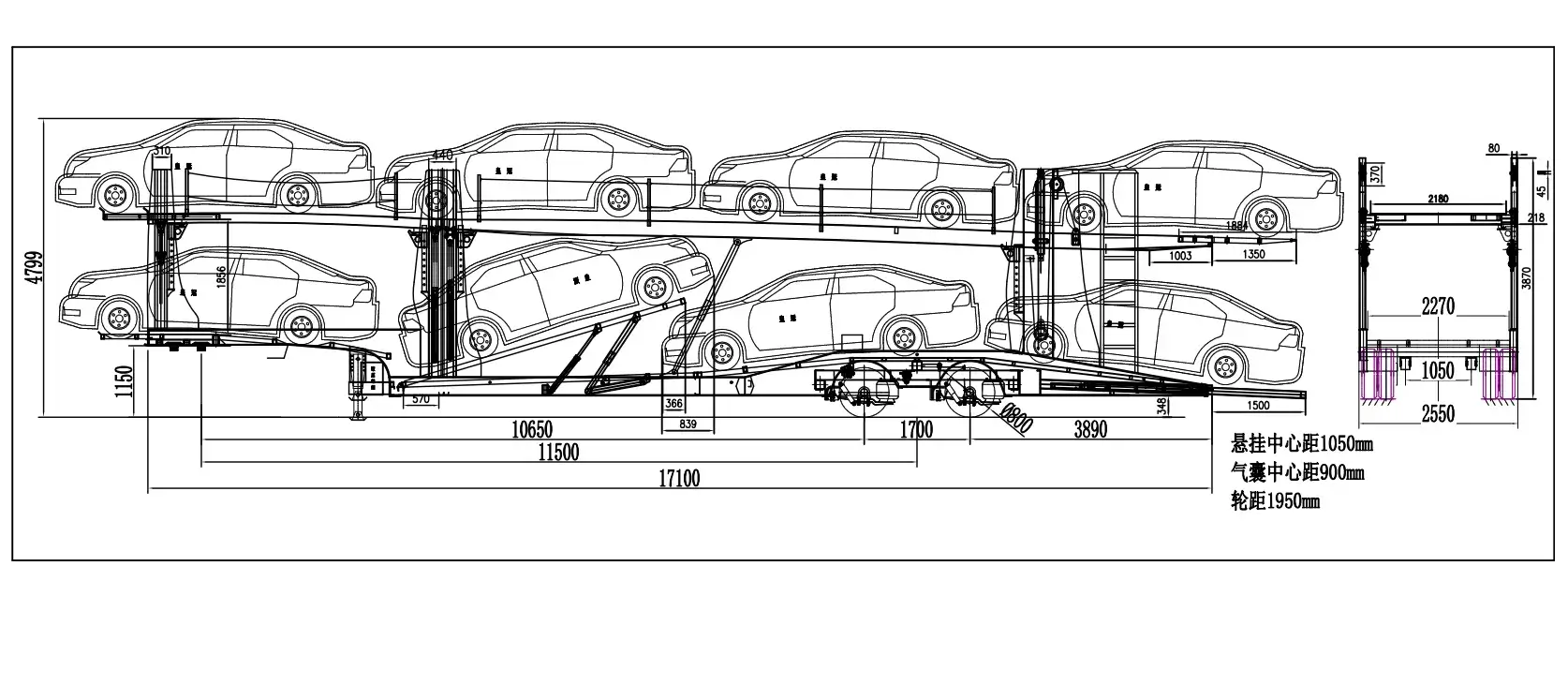 Car transportation CAD
